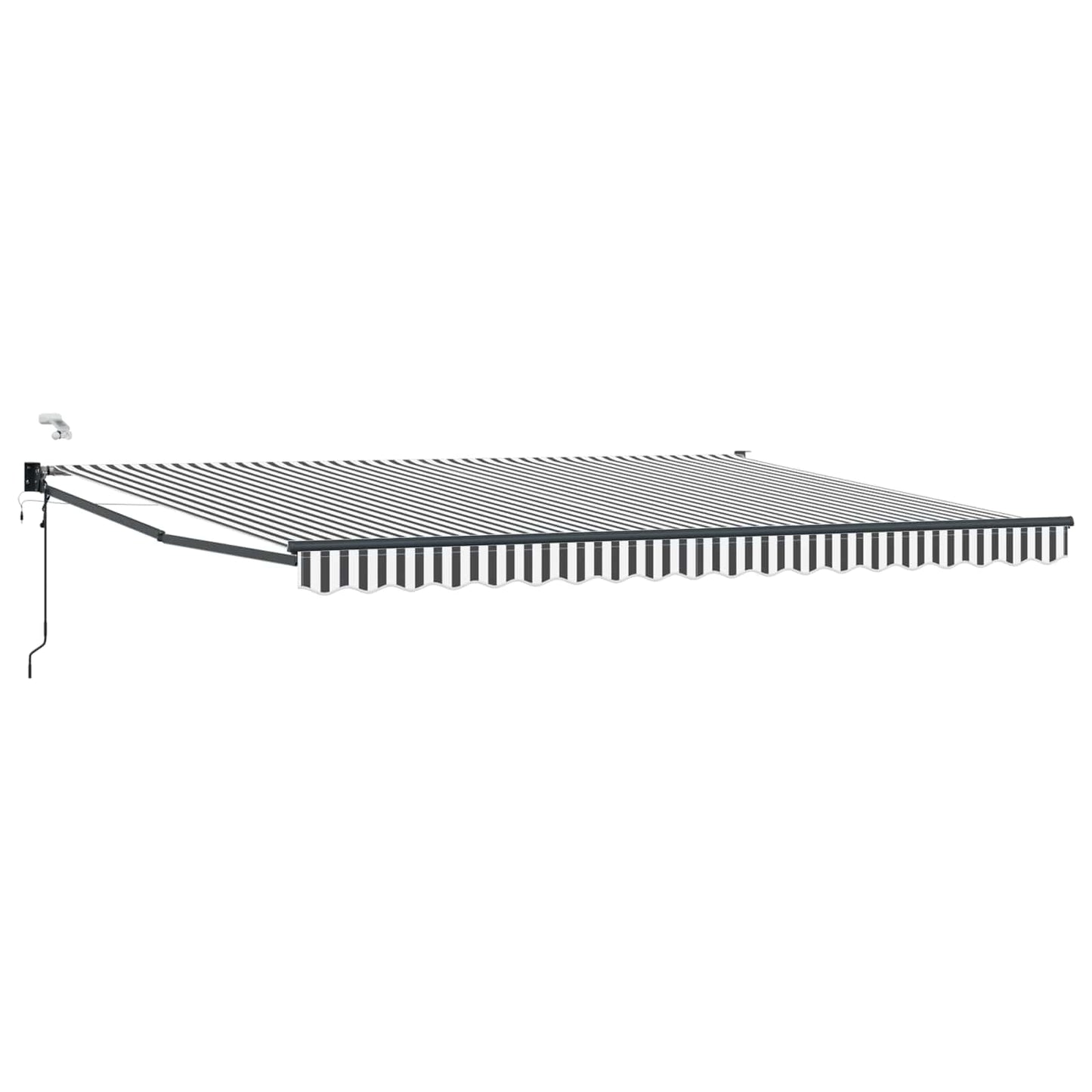 Tettuccio Elettrico Retrattile Antracite e Bianco 4,5 × 3 m | homemem39