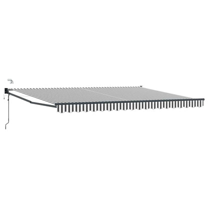 Tettuccio Elettrico Retrattile Antracite e Bianco 4,5 × 3 m | homemem39