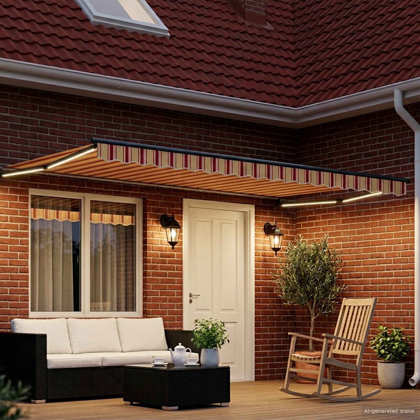 Tettuccio Elettrico Retrattile Multicolore 4,5 × 3 m | homemem39