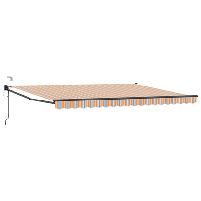 Tettuccio Elettrico Retrattile Blu e Arancione 4,5 × 3 m | homemem39