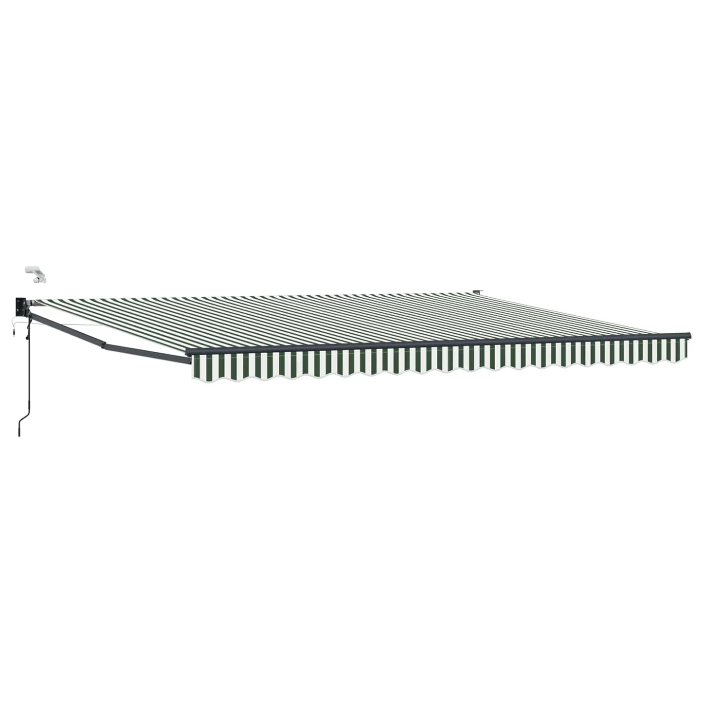 Tettuccio Elettrico Retrattile Verde e Bianco 4,5 × 3 m | homemem39