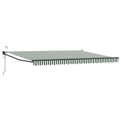 Tettuccio Elettrico Retrattile Verde e Bianco 4,5 × 3 m | homemem39