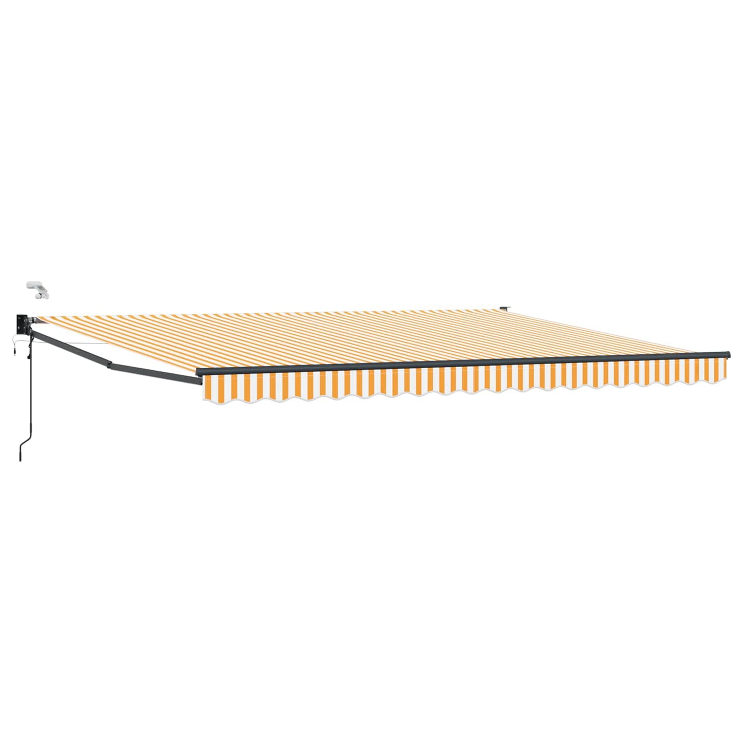 Tettuccio Elettrico Retrattile Arancione e bianco 5 x 3 m | homemem39
