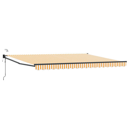 Tettuccio Elettrico Retrattile Arancione e bianco 5 x 3 m | homemem39