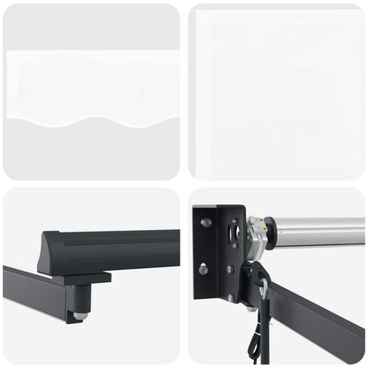 Tettuccio Elettrico Retrattile Bianco 5 x 3 m | homemem39