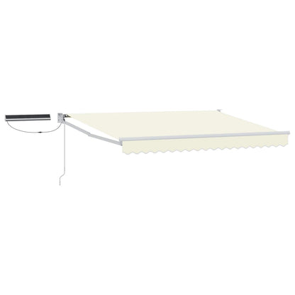 Tettuccio Elettrico Retrattile Crema e Bianco 2,5 x 2 m | homemem39