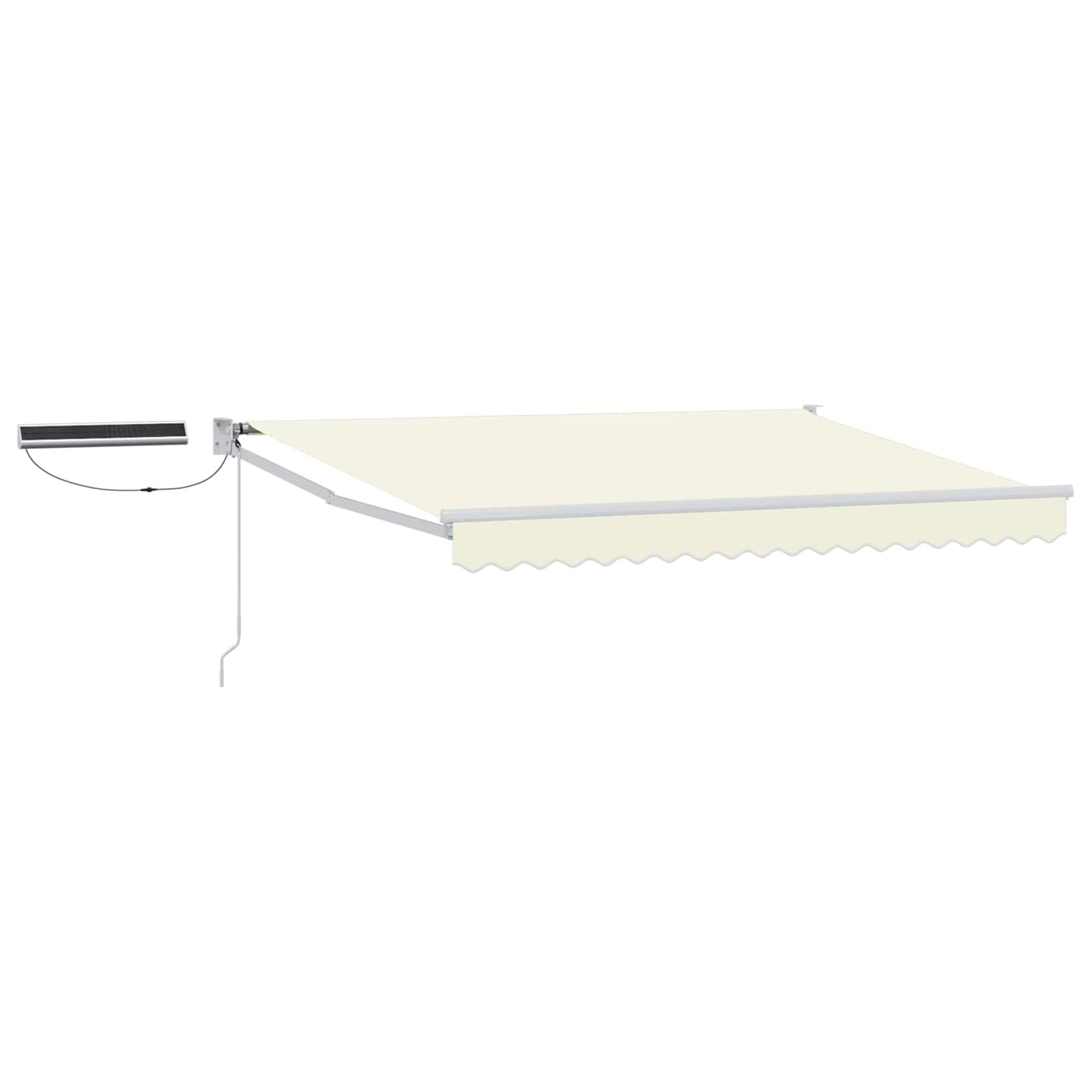 Tettuccio Elettrico Retrattile Crema e Bianco 3,5 x 2 m | homemem39