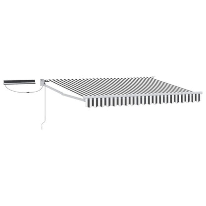 Tettuccio Elettrico Retrattile Antracite e Bianco 3,5 x 2 m | homemem39
