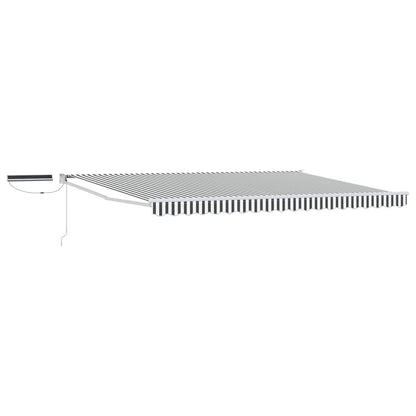 Tettuccio Elettrico Retrattile Antracite e Bianco 4 x 2 m | homemem39