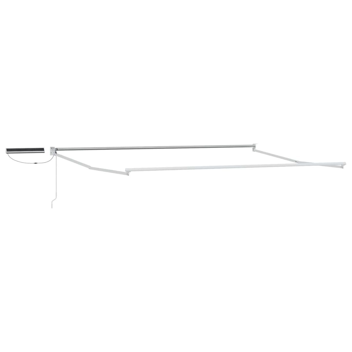 Tettuccio Elettrico Retrattile Antracite e Bianco 4 x 2 m | homemem39