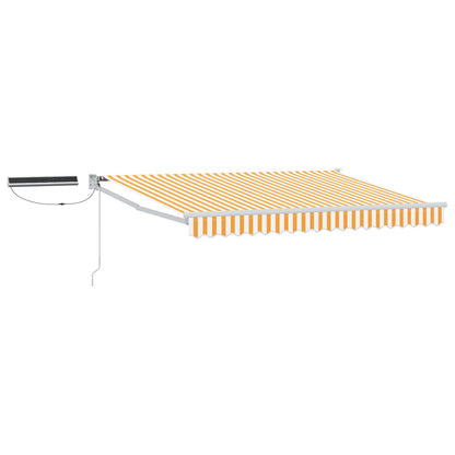 Tettuccio Elettrico Retrattile Giallo e Bianco 3 x 2,5 m | homemem39