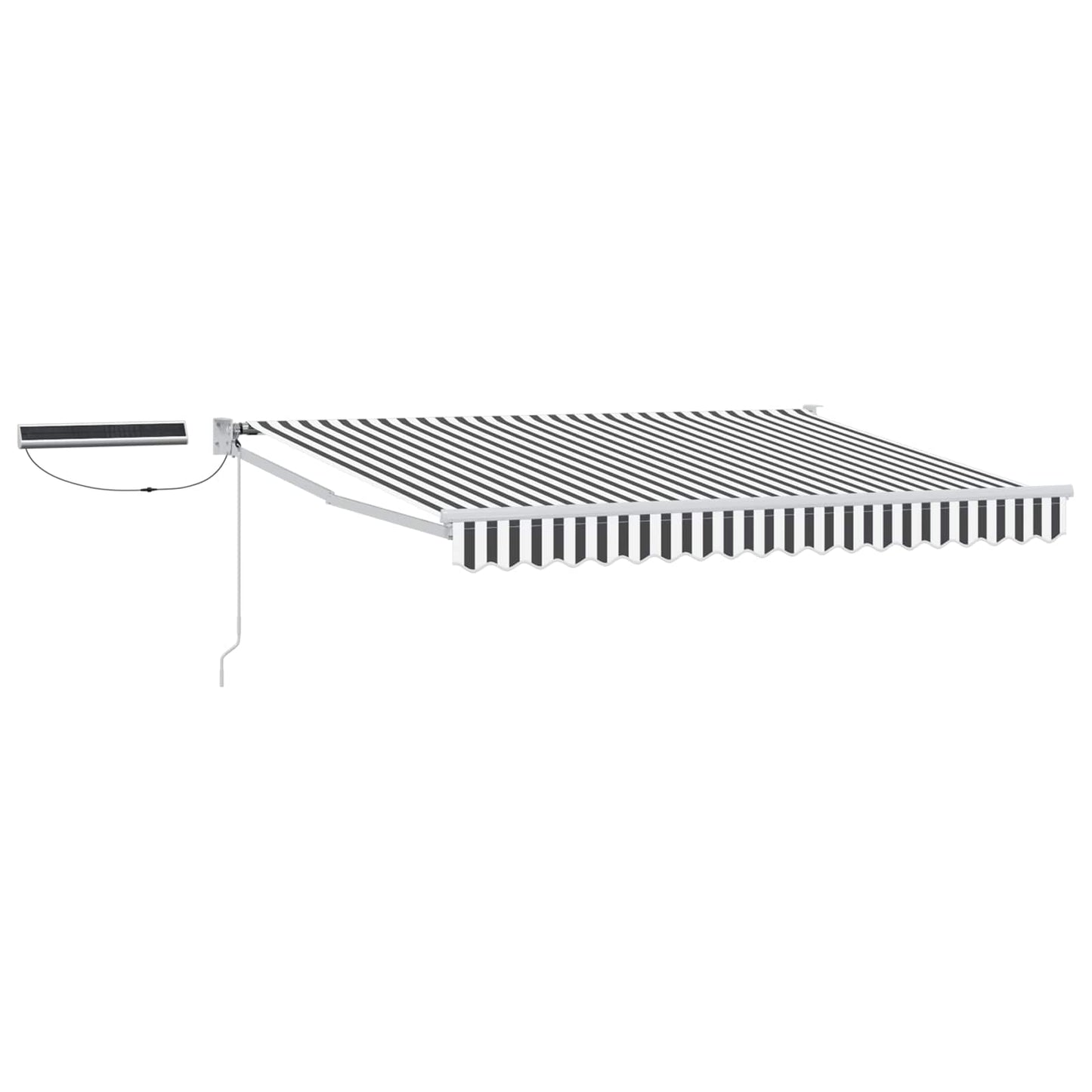 Tettuccio Elettrico Retrattile Antracite e Bianco 3 x 2,5 m | homemem39