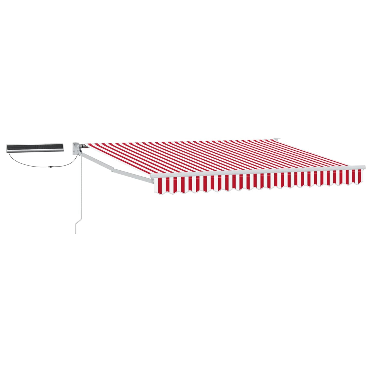 Tettuccio Elettrico Retrattile Rosso e bianco 3 x 2,5 m | homemem39