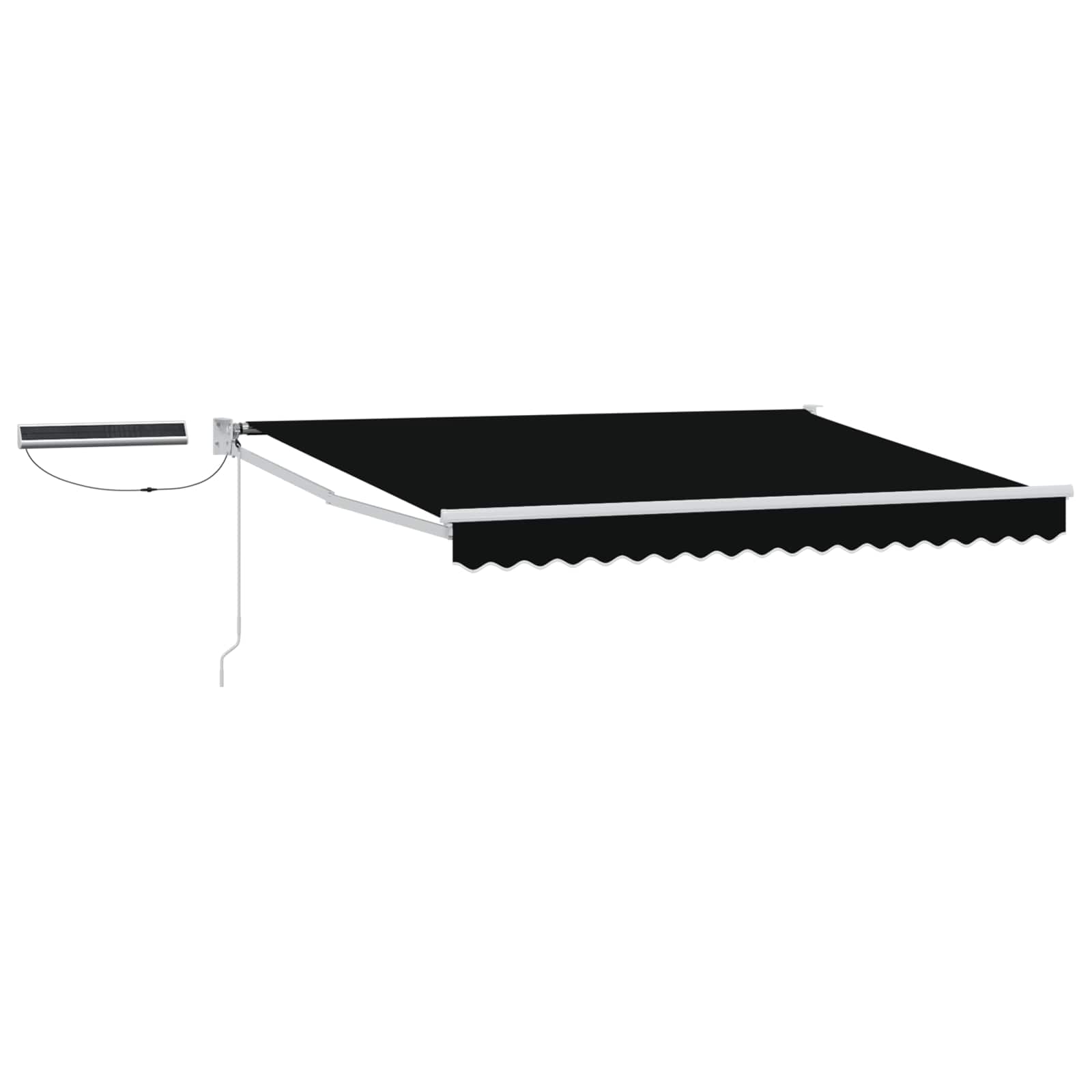 Tettuccio Elettrico Retrattile Nero e Bianco 3 x 2,5 m | homemem39