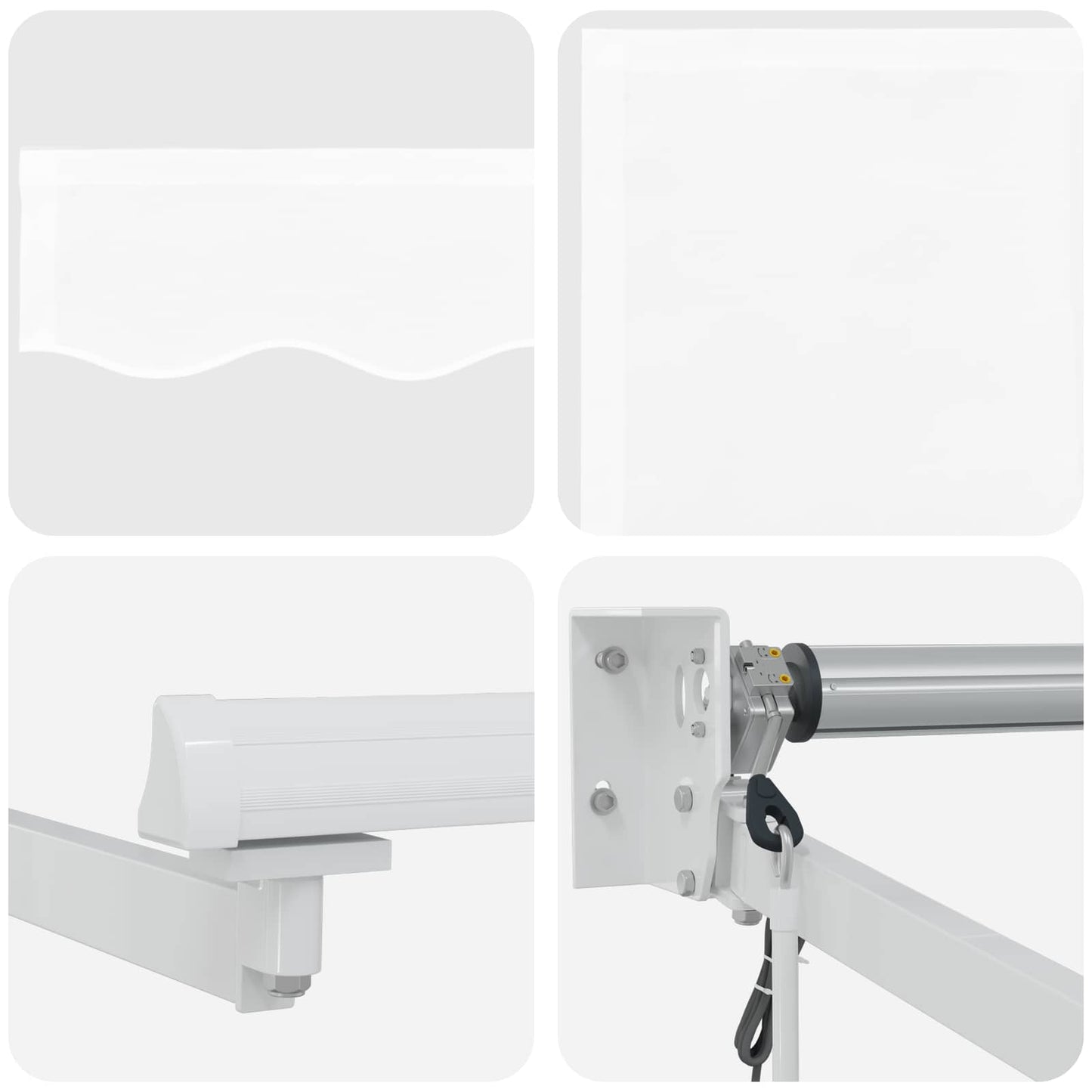 Tettuccio Elettrico Retrattile Bianco 3 x 2,5 m | homemem39