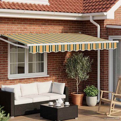 Tettuccio Elettrico Retrattile Verde, Giallo, Bianco 3 x 2,5 m | homemem39
