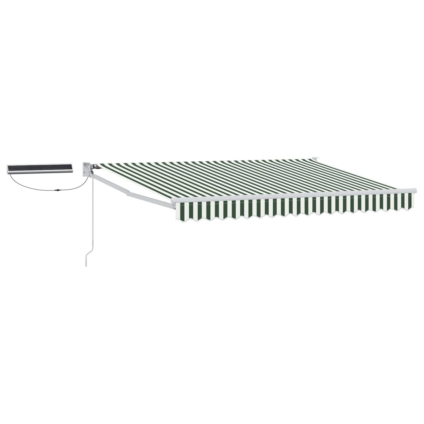 Tettuccio Elettrico Retrattile Verde e Bianco 3 x 2,5 m | homemem39
