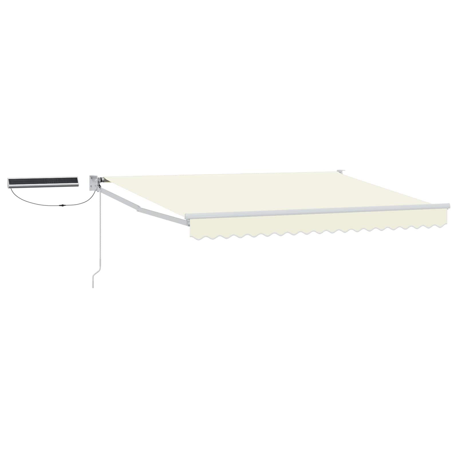 Tettuccio Elettrico Retrattile Crema e Bianco 3,5 x 2,5 m | homemem39