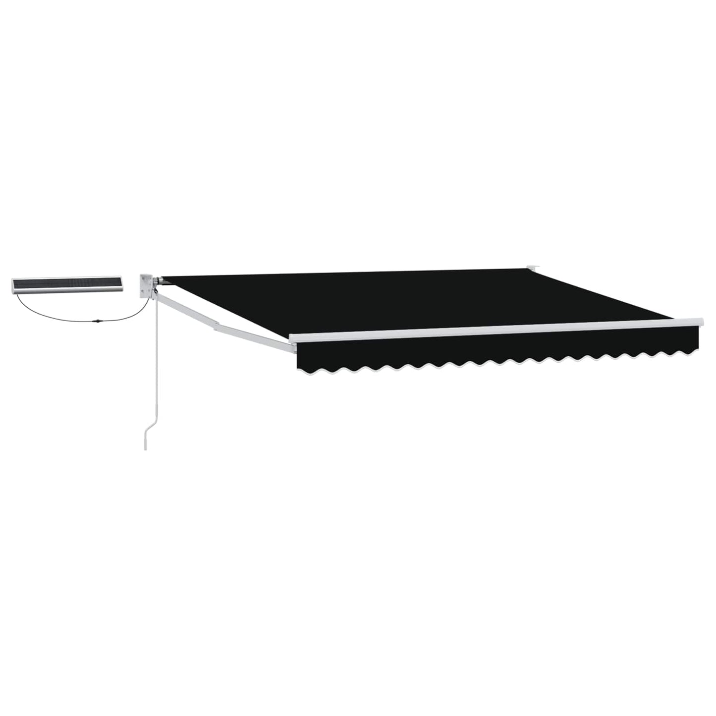 Tettuccio Elettrico Retrattile Nero e Bianco 3,5 x 2,5 m | homemem39