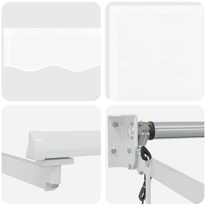 Tettuccio Elettrico Retrattile Bianco 3,5 x 2,5 m | homemem39
