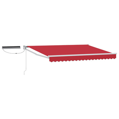 Tettuccio Elettrico Retrattile Rosso e Bianco 3,5 x 2,5 m | homemem39