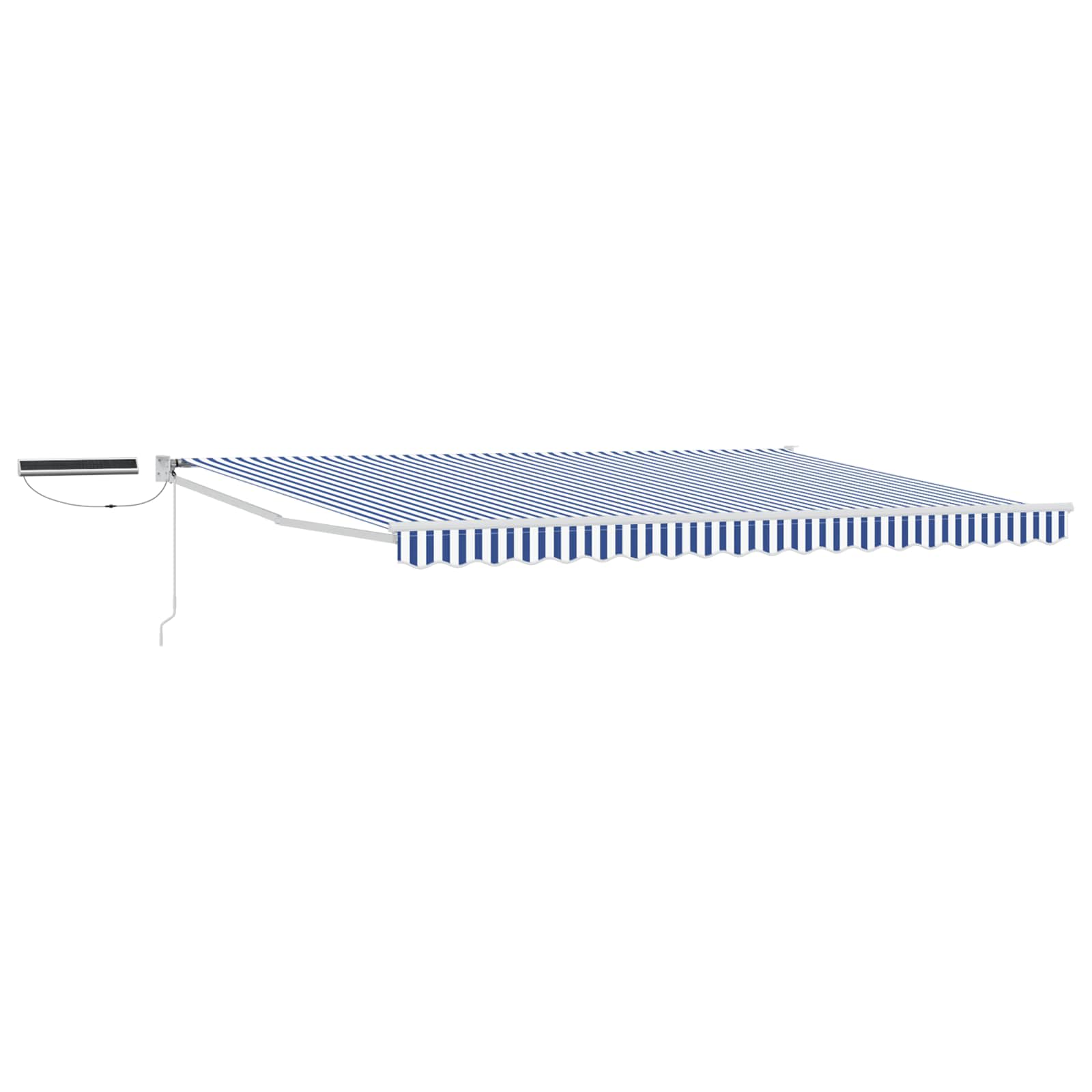 Tettuccio Elettrico Retrattile Blu e Bianco 4 × 3 m | homemem39