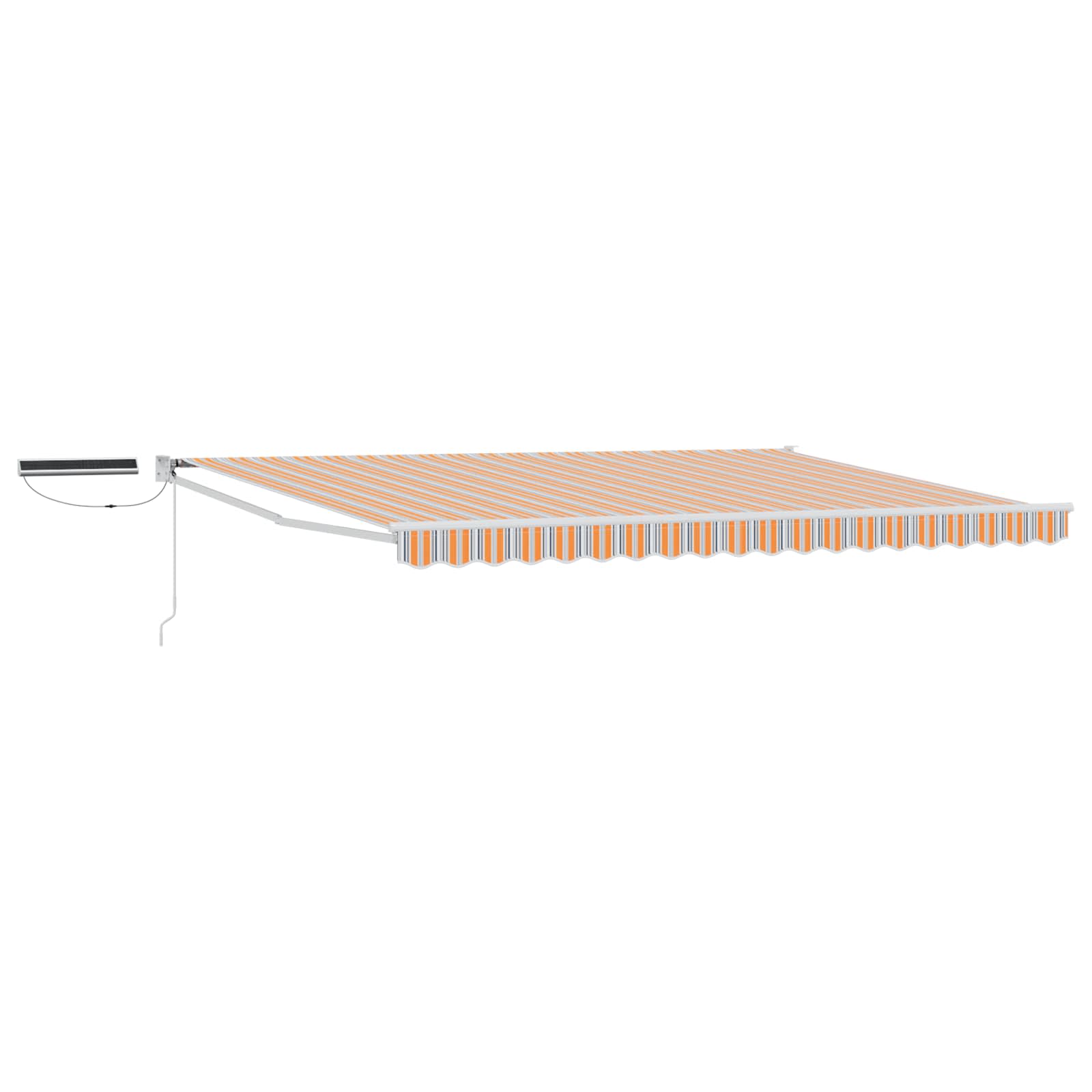 Tettuccio Elettrico Retrattile Blu, Arancione, Bianco 4 × 3 m | homemem39