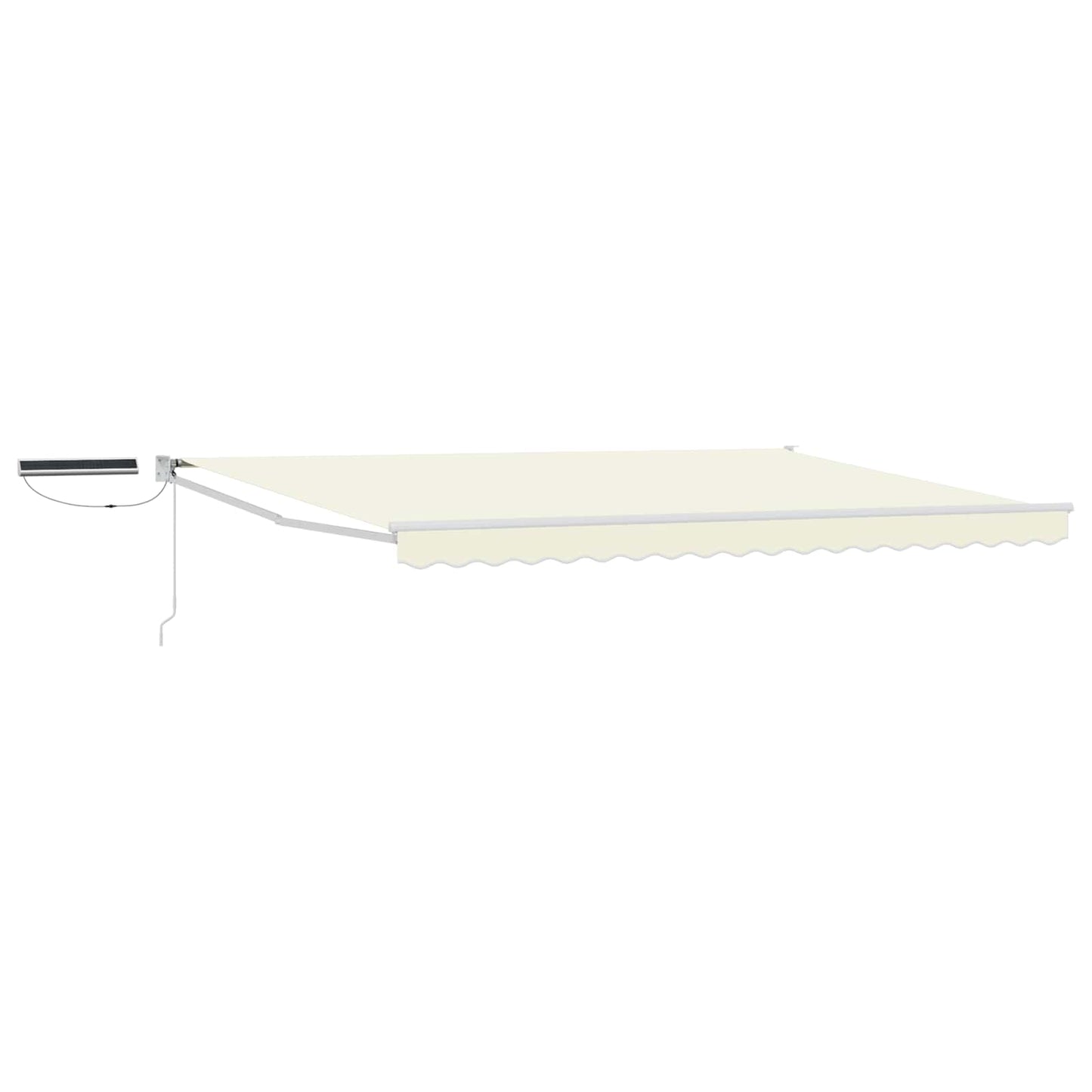 Tettuccio Elettrico Retrattile Crema e Bianco 4,5 × 3 m | homemem39
