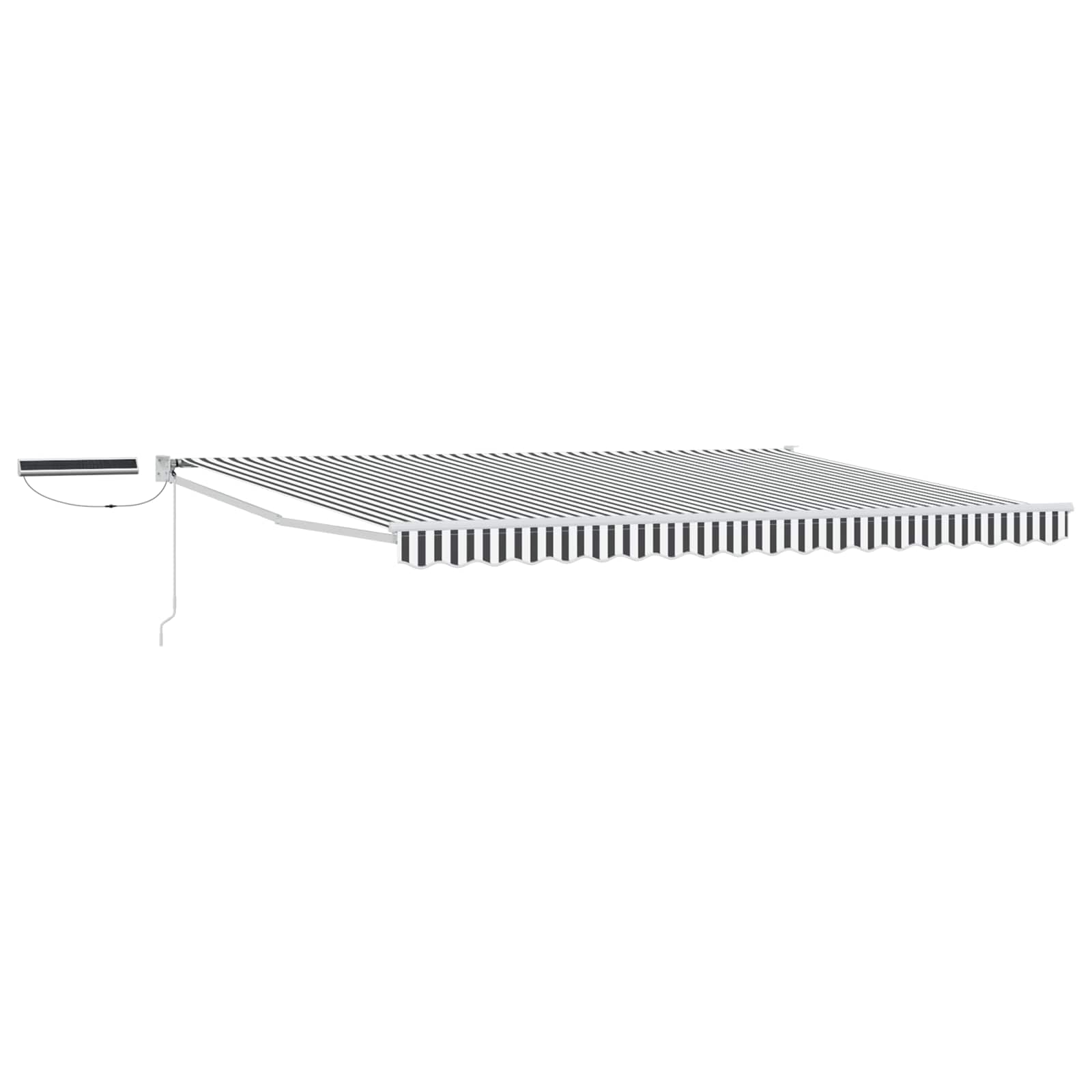 Tettuccio Elettrico Retrattile Antracite e Bianco 4,5 × 3 m | homemem39