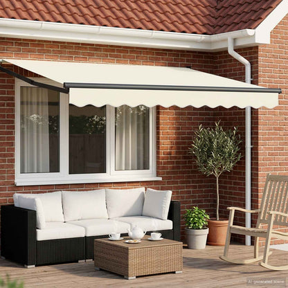 Tettuccio Elettrico Retrattile Crema e Antracite 2,5 x 2 m