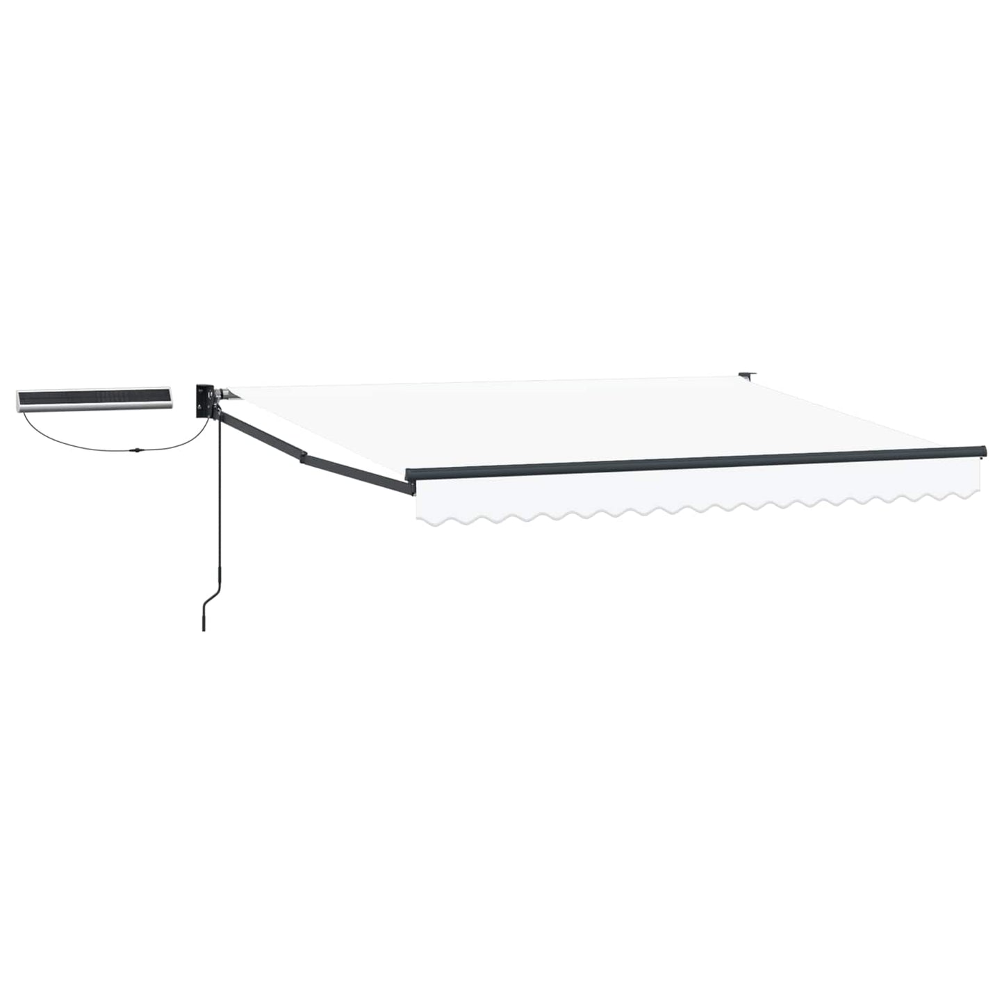 Tettuccio Elettrico Retrattile Bianco e Antracite 3,5 x 2 m | homemem39
