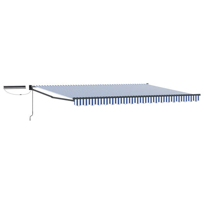 Tettuccio Elettrico Retrattile Blu, Bianco, Antracite 4 x 2 m | homemem39