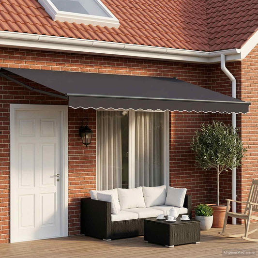 Tettuccio Elettrico Retrattile Antracite 4 x 2 m | homemem39