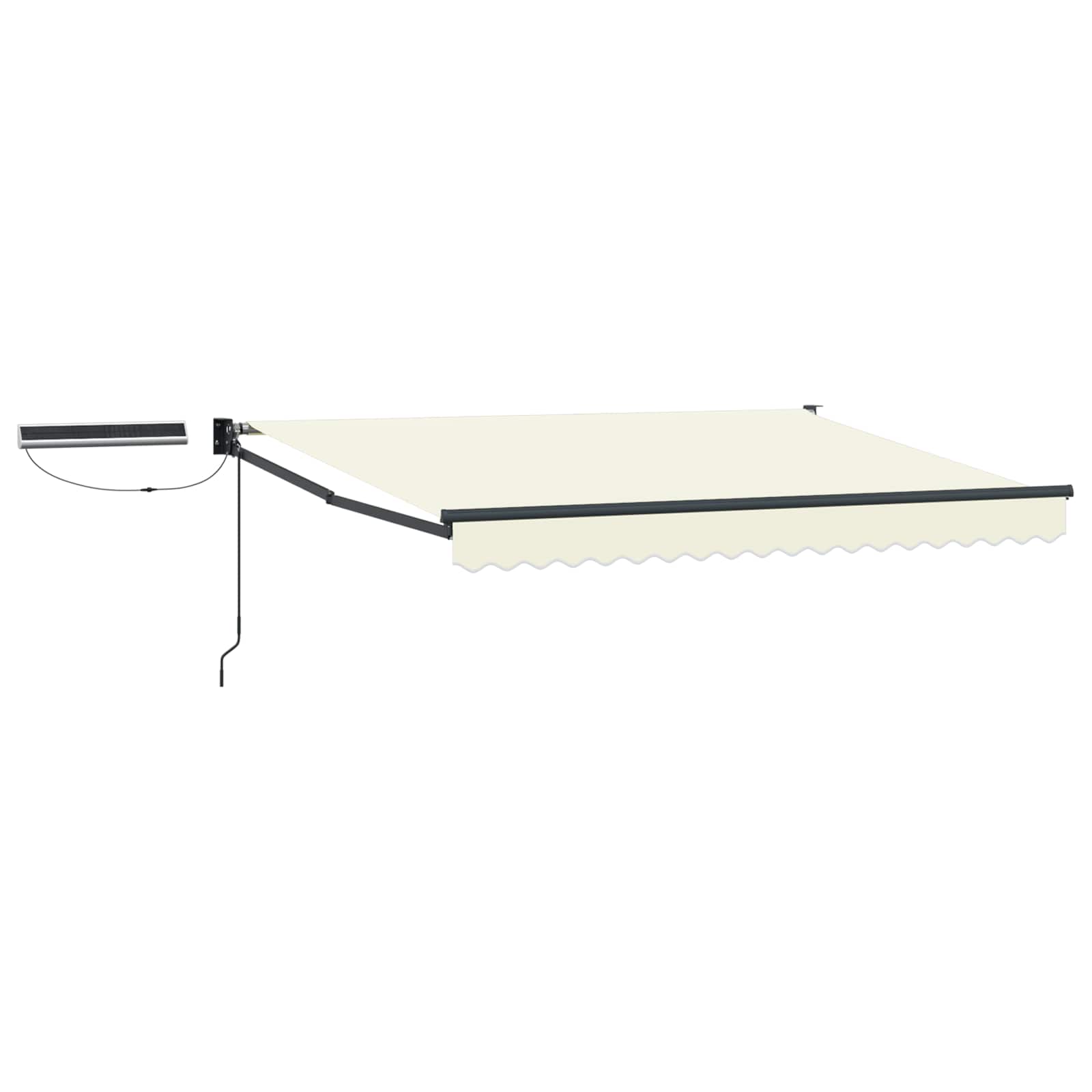 Tettuccio Elettrico Retrattile Crema e Antracite 3 x 2,5 m | homemem39