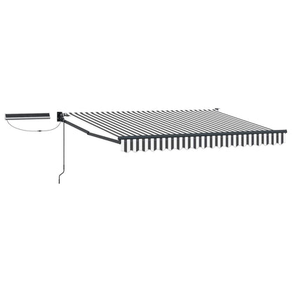Tettuccio Elettrico Retrattile Antracite e Bianco 3 x 2,5 m | homemem39