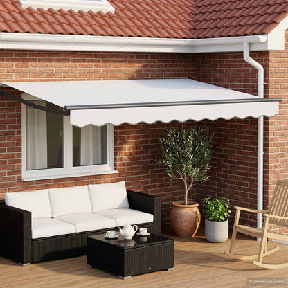 Tettuccio Elettrico Retrattile Bianco e Antracite 3 x 2,5 m | homemem39