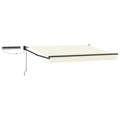 Tettuccio Elettrico Retrattile Crema e Antracite 3,5 x 2,5 m | homemem39