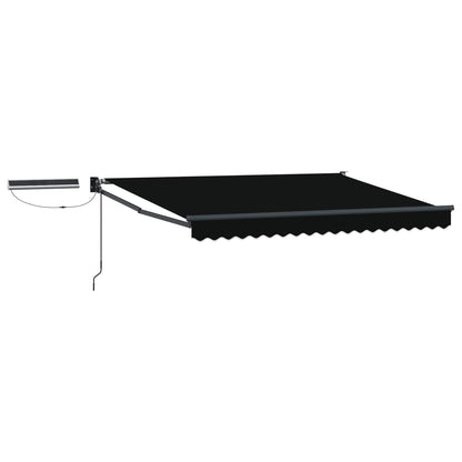Tettuccio Elettrico Retrattile Nero e antracite 3,5 x 2,5 m