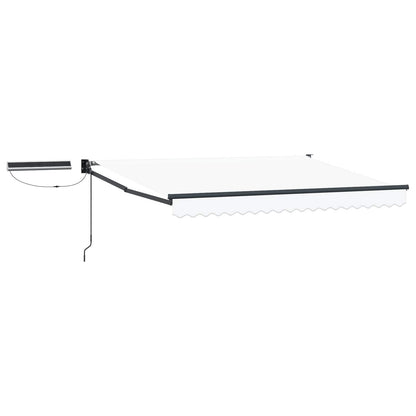Tettuccio Elettrico Retrattile Bianco e Antracite 3,5 x 2,5 m | homemem39