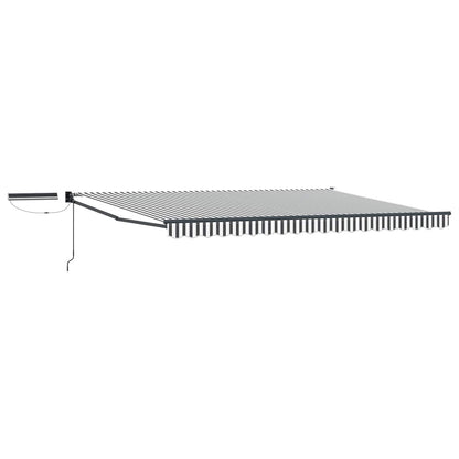 Tettuccio Elettrico Retrattile Antracite e Bianco 4 × 3 m | homemem39