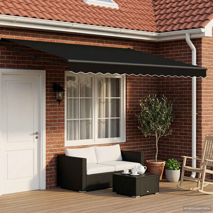 Tettuccio Elettrico Retrattile Nero e antracite 4 × 3 m | homemem39