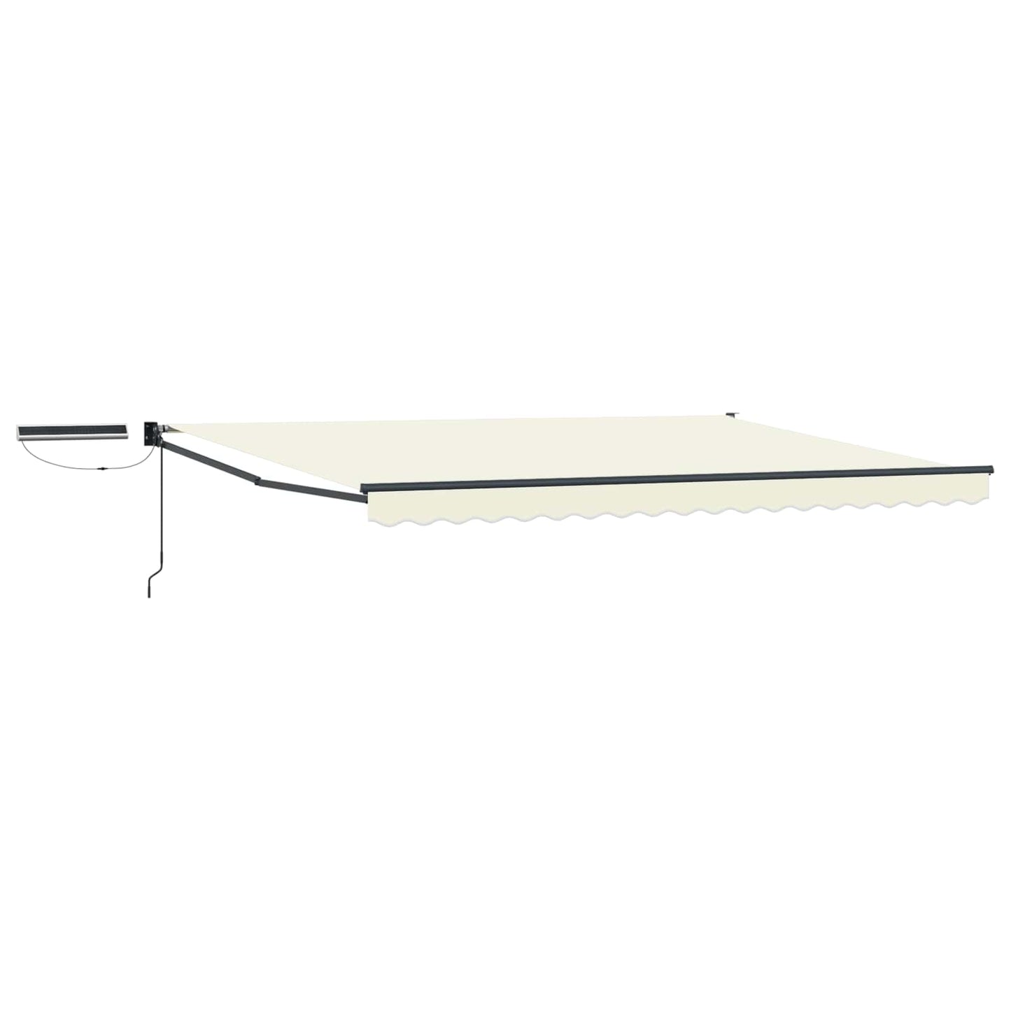 Tettuccio Elettrico Retrattile Crema e Antracite 4,5 × 3 m | homemem39