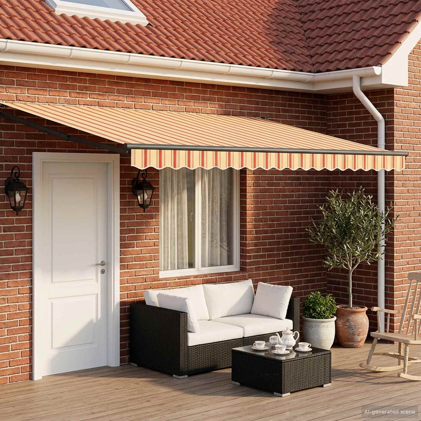 Tettuccio Elettrico Retrattile Multicolore 4,5 × 3 m | homemem39