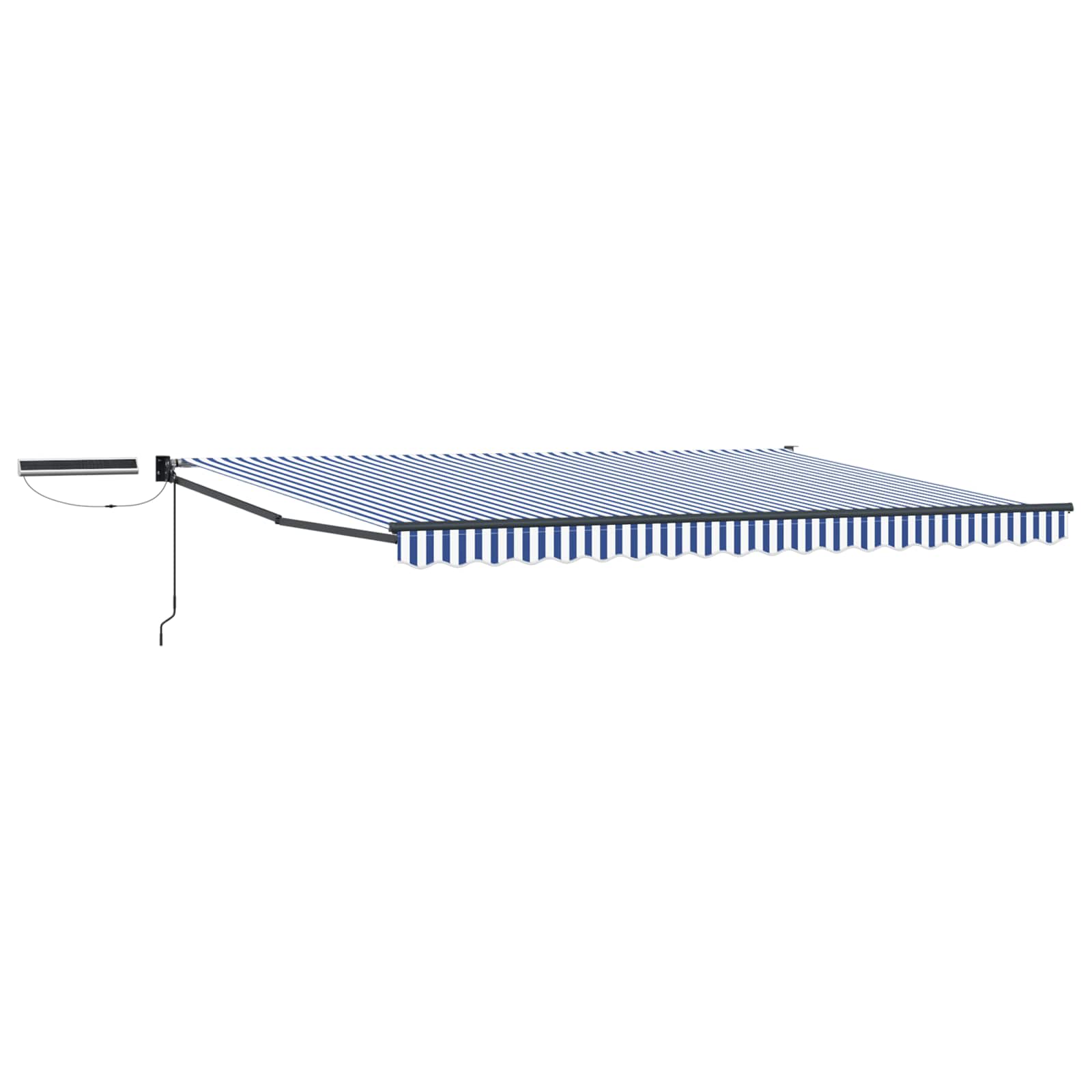 Tettuccio Elettrico Retrattile Blu, Bianco, Antracite 5 x 3 m | homemem39