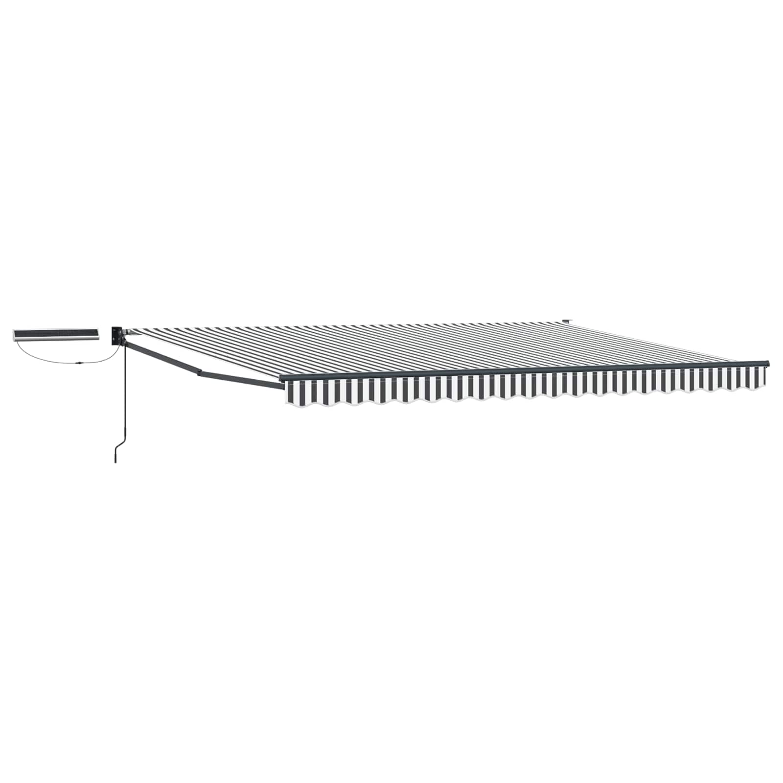 Tettuccio Elettrico Retrattile Antracite e Bianco 5 x 3 m | homemem39