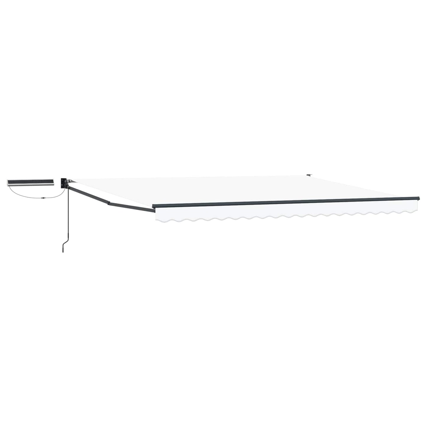 Tettuccio Elettrico Retrattile Bianco e Antracite 5 x 3 m | homemem39