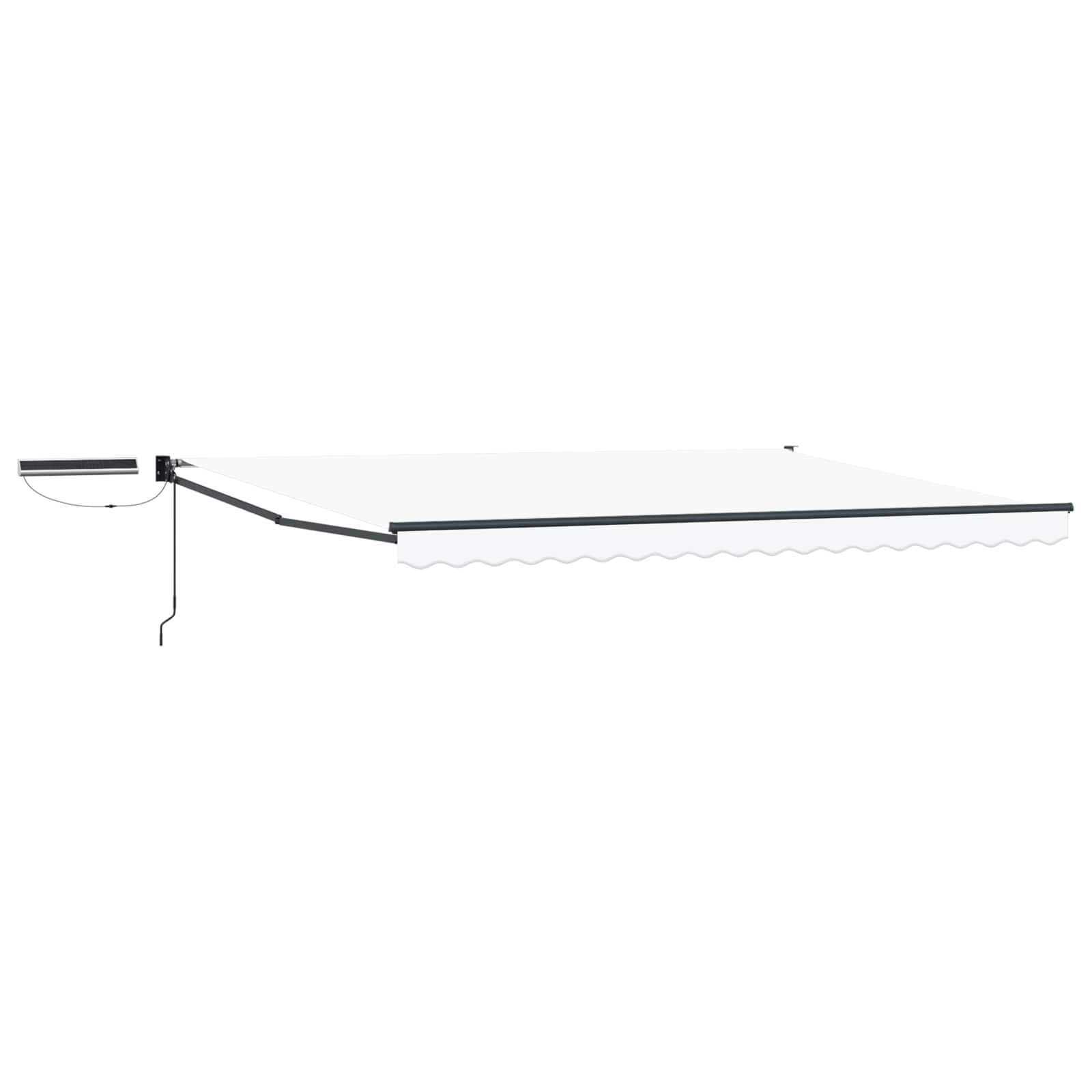 Tettuccio Elettrico Retrattile Bianco e Antracite 5 x 3 m | homemem39