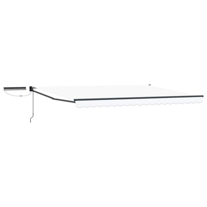 Tettuccio Elettrico Retrattile Bianco e Antracite 5 x 3 m | homemem39