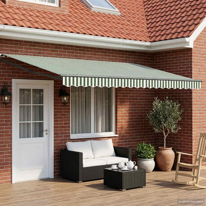 Tettuccio Elettrico Retrattile Verde, Bianco, Antracite 5 x 3 m | homemem39