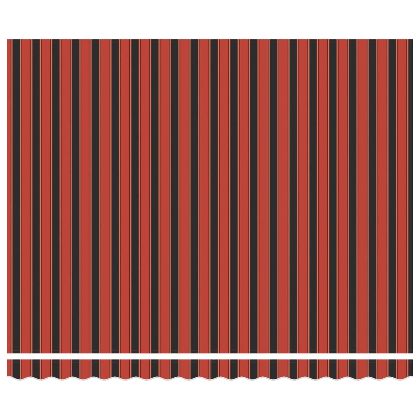 Tenda Retrattile Arancione e Nero 400 × 300 cm Tela e Alluminio